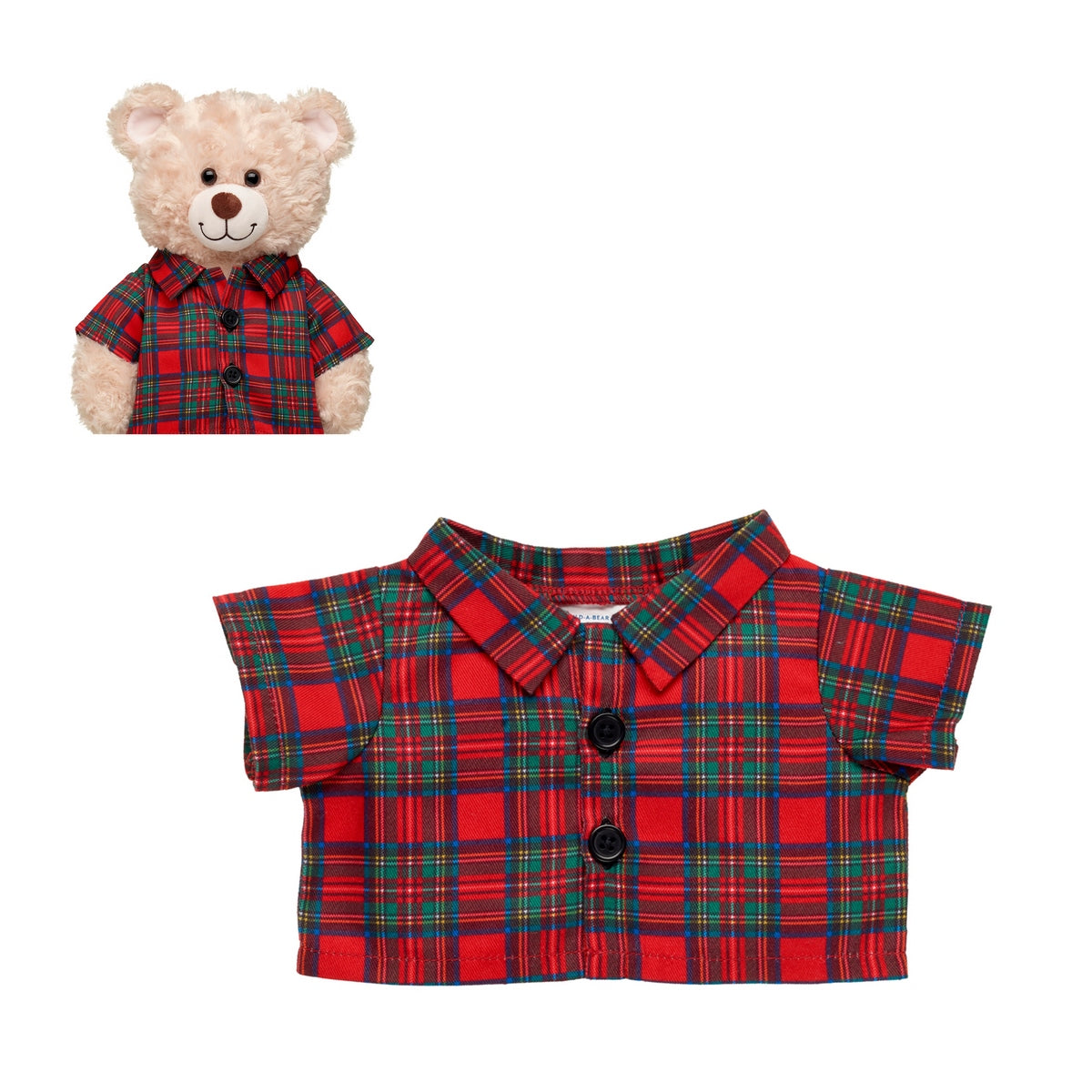Camisa Escocesa Build-A-Bear